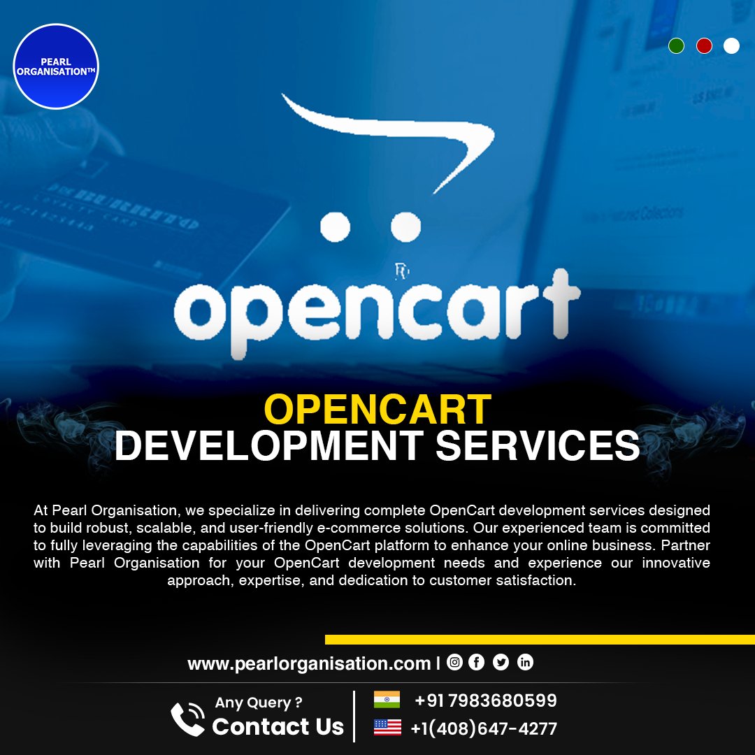 pearlorgs's tweet image. Pearl Organisation offers expert OpenCart development services to build scalable, user-friendly e-commerce solutions.
.
.
.
.
pearlorganisation.com
.
.
.
.
#OpenCartDevelopment #EcommerceSolutions #OpenCartExperts #WebDevelopment #CustomOpenCart #OnlineStoreDevelopment