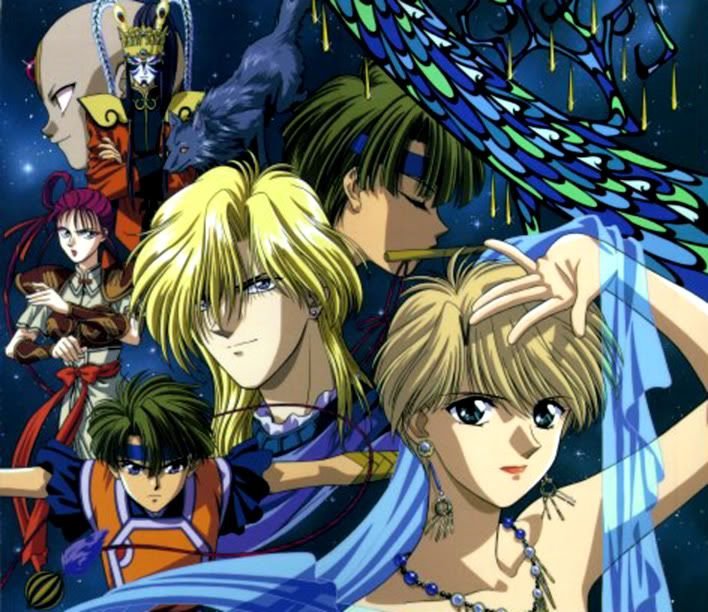 For today's anime #tbt &amp; next podcast topic, we're returning to the Universe of the Four Gods as we start the second half of #FushigiYugi. And we're going to spotlight more Seiryu Warriors this batch. 🥂

#VintageAnime #StudioPierrot #MediaBlasters #YuuWatase #Kanpai