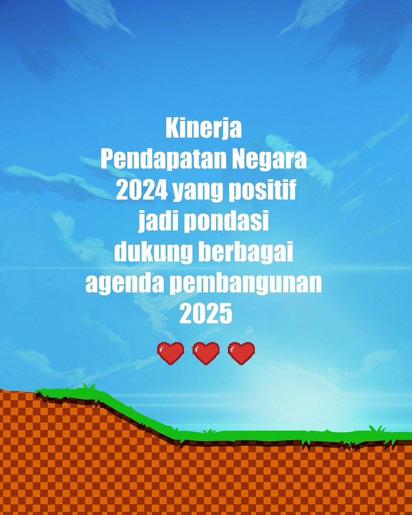kanwildjknsjb's tweet photo. Kinerja pendapatan negara yang positif ini akan mendukung berbagai agenda pembangunan pemerintah pada tahun 2025.

Repost @KemenkeuRI https://t.co/ugVgZkWPYu
