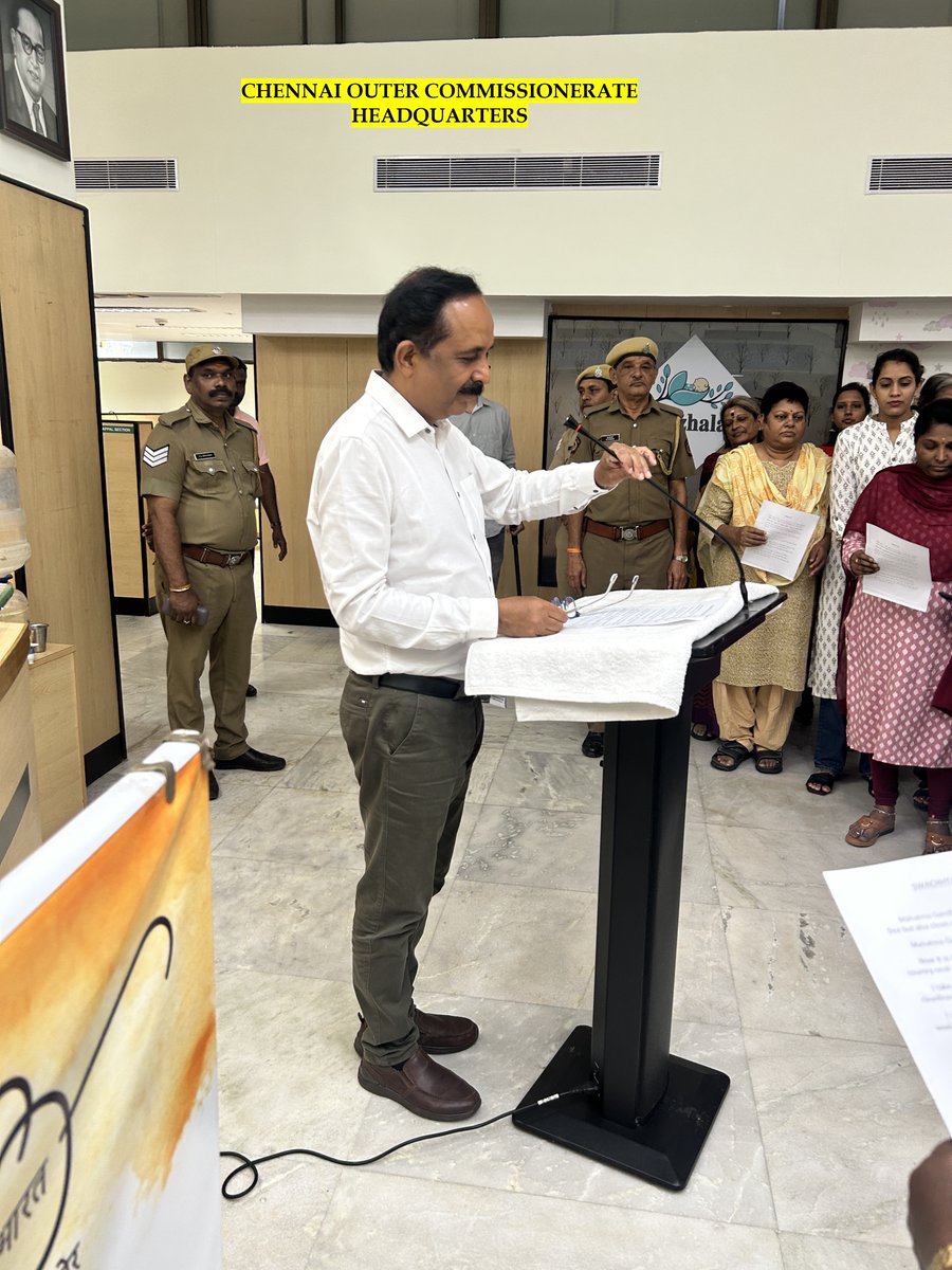 gstchennaiouter's tweet photo. On the occasion of SWACHHTA PAKHWADA 2025, Mass “Swachhata Shapath (Pledge)” was conducted by  the Shri.Nasser Khan, IRS, Commissioner, GST &amp; CEX Chennai Outer at Headquarters on 16/01/2025. All the Officers/staff of headquarters, Chennai Outer under took the Swachhta pledge. https://t.co/g5rf3a1ZK3