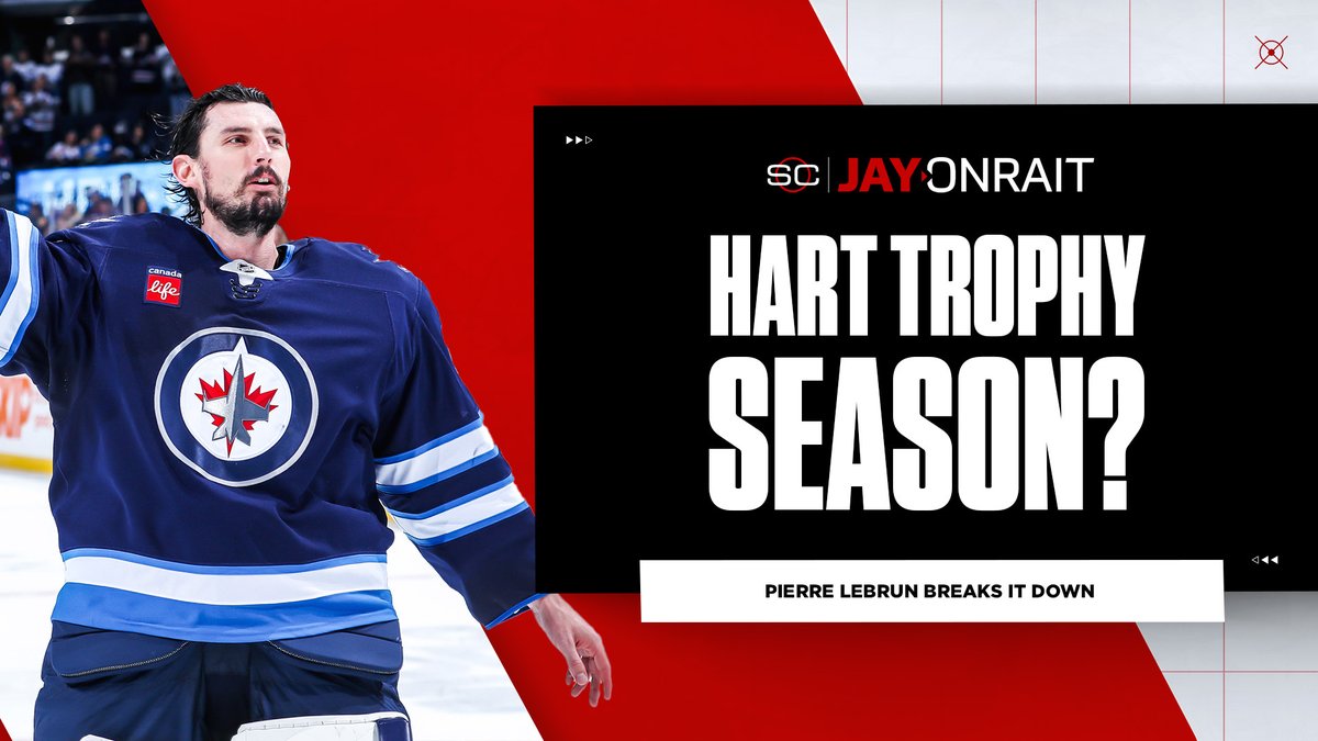 JayOnSC's tweet photo. @PierreVLeBrun 'I think Hellebuyck is having that [Hart Trophy] season.' @PierreVLeBrun has more on Hellebuyck’s spectacular play: https://t.co/LekjZWx387 https://t.co/9cpcXsmmY8