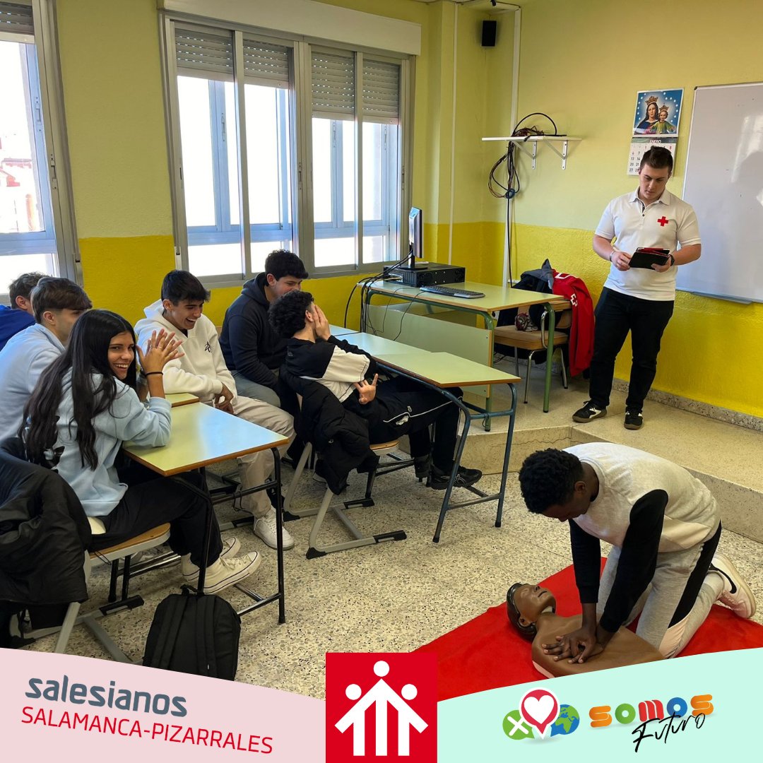 SalesianosPiza's tweet photo. Los alumnos de 1º de grado medio han tenido durante estos días talleres de reanimación cardiopulmonar para consolidar los aprendizajes de IPE.
#Cssjgm
#GradoMedio
#SomosFuturo https://t.co/lyPhYuZRLP