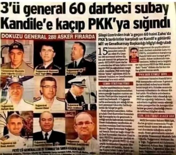 Vay be!
Yıllarca terörle mücadele adı altında teröristlerle işbirliği yapanlarla iç içe yaşamışız.

Bugün Terörsüz Türkiye sürecini baltalamaya çalışanlara bakın!
Bunların suyundan, bunların soyundan olan köksüzleri göreceksiniz!