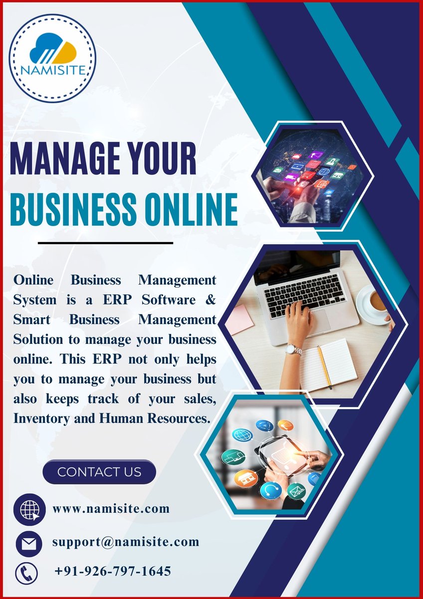 NAMISITE (@namisite1) on Twitter photo Manage Your Business Online| Business Management System - NAMISITE
Email Id: -support@namisite.com
Phone No:-+91-926-797-1645
Visit :namisite.com
#onlineseller #onlinemarketing #onlineshop #onlinebusiness #onlinestoreph Manage Your Business Online| Business Management System - NAMISITE
Email Id: -support@namisite.com
Phone No:-+91-926-797-1645
Visit :namisite.com
#onlineseller #onlinemarketing #onlineshop #onlinebusiness #onlinestoreph