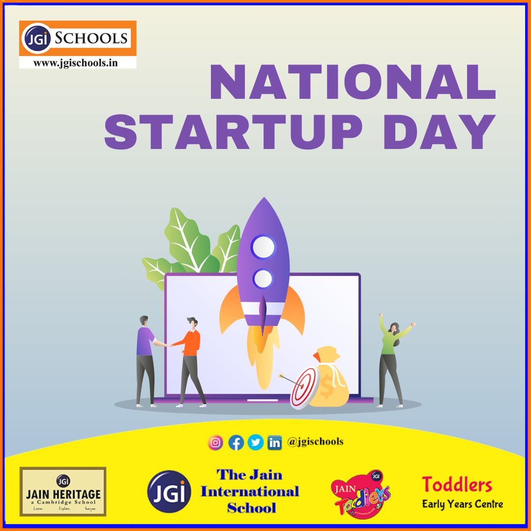 SchoolsJgi's tweet photo. Celebrating the spirit of innovation, creativity, and resilience this National Startup Day! 🚀✨ Here's to the dreamers and doers who turn ideas into reality and pave the way for a brighter tomorrow. 🌟💡

#NationalStartupDay #StartupIndia #InnovationNation #DreamBig #india https://t.co/ehyFmtCtYh