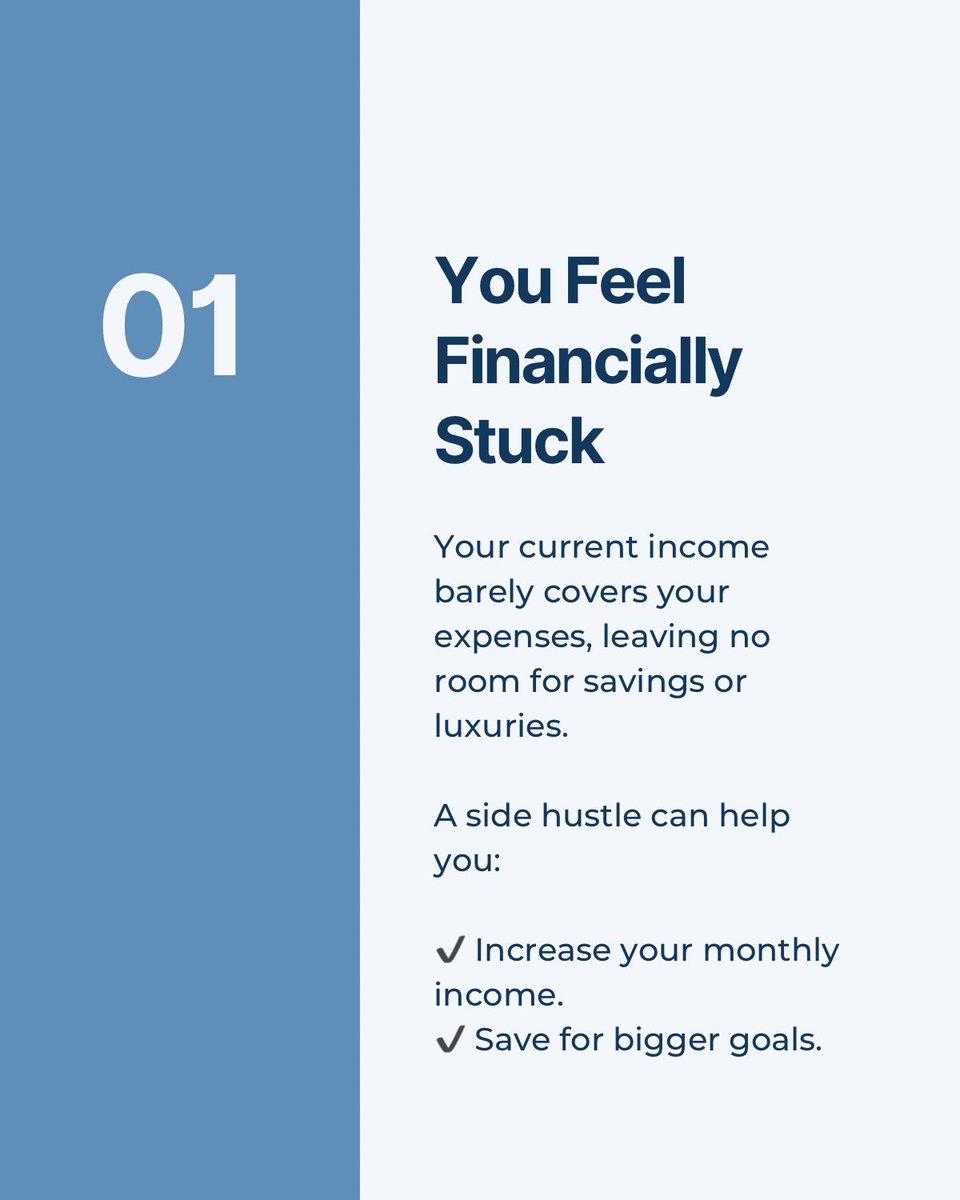 ikemba's tweet image. Are you tired of depending exclusively on your 9 - 5?

Let’s see if you’re ready to take the leap! 

Here are 5 signs that show that you are ready for a side hustle. 

A THREAD

#multiplestreamsofincome #sidehustle #startup