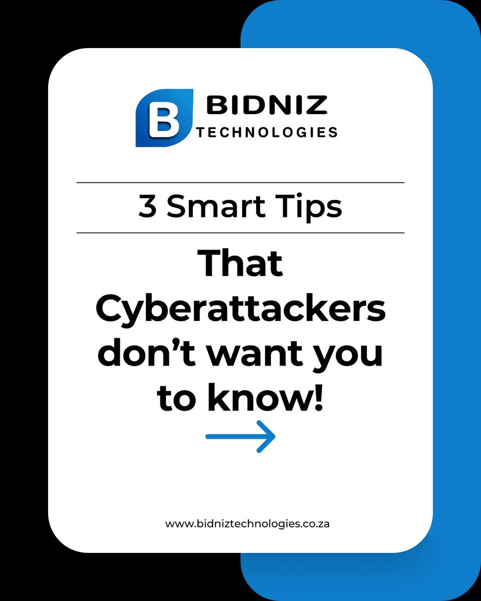 BidnizTech's tweet photo. 🔒 Protect your accounts with these simple tips and tools! 🛡️ Discover how to safeguard your business and personal data. 
#CyberSecurity #DataProtection #BusinessGrowth https://t.co/elV82c3yyn