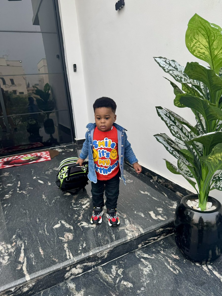 🥹it’s my baby’s first day of school. Gosh, I can’t explain how I feel 😭God please protect and guide him.🙏❣️