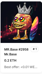 nftdued54629645's tweet photo. I have the rarest one lmao #mrbase https://t.co/dgsGzDAWFl