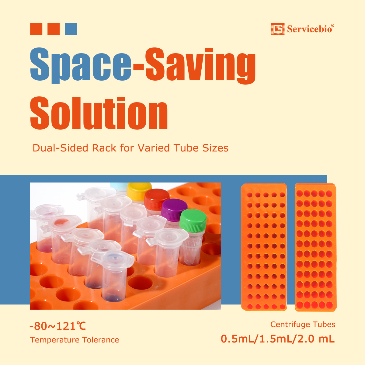 WUHANSERVICEBIO's tweet photo. 🤩Streamline your lab work with our dual-sided centrifuge tube rack! 🧪Designed for 0.5mL, 1.5mL, and 2.0mL tubes, it's durable, versatile, and built to optimize your workflow. One rack, endless possibilities. #LabEssentials #CentrifugeRack #EfficientLabs https://t.co/5eOehyoyGg
