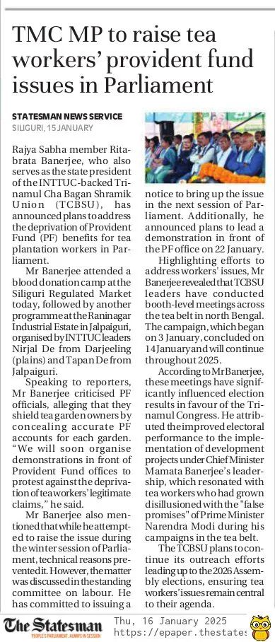 inttucwb1's tweet photo. The Statesman 
https://t.co/BoESJdMoQI

@MamataOfficial @abhishekaitc @AITCofficial @RitabrataBanerj  @NirjalDey @TapanDey1132483 https://t.co/dzhWegH43g