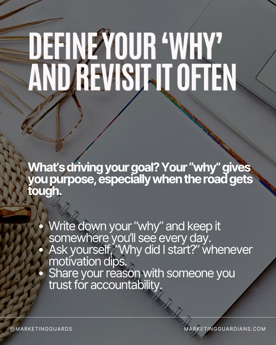 MarketingGuards's tweet photo. Big goals? We love them. Staying consistent? That’s the hard part.

The good news: consistency isn’t about being perfect—it’s about showing up, even when it’s tough. 💪

#2025 #goalsetting #goalsettingtips https://t.co/WHf3pEimQZ https://t.co/K5ZbEykK9C
