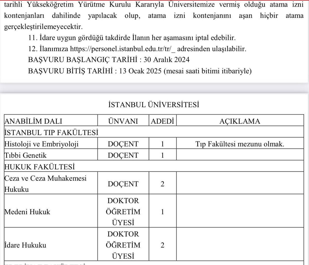 realistuni's tweet photo. 3⃣-30/12/2024 tarihinde İÜ padişahı Bülent Zülfikar tarafından Hukuk fakültesi İdare hukukunda usul, esas dinlemeden, orada hayatını bu meslek için adamış nice araştırma görevlisi ve doktora ünvanına sahip kişi kadro kadro diye anaları ağlarken anabilim dalına haber verilmeden, https://t.co/jN1iXXOjGa