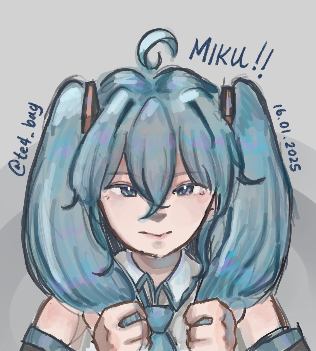 te4_bag's tweet photo. miku art!! 
#MikuFanart #Art #artmoots https://t.co/hLmoIuxEcg