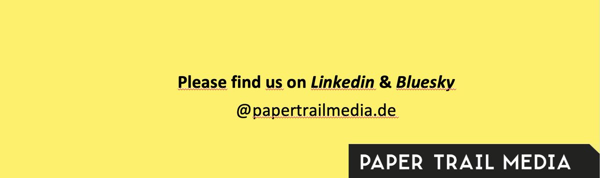 🟡Would you like to find out more about our research?

🟡 Then we look forward to seeing you over there - on Linkedin, Bluesky &amp; Co. 

🟡 We no longer use X/Twitter regularly for a variety of reasons (including rampant misogyny, disinformation and bad vibes).