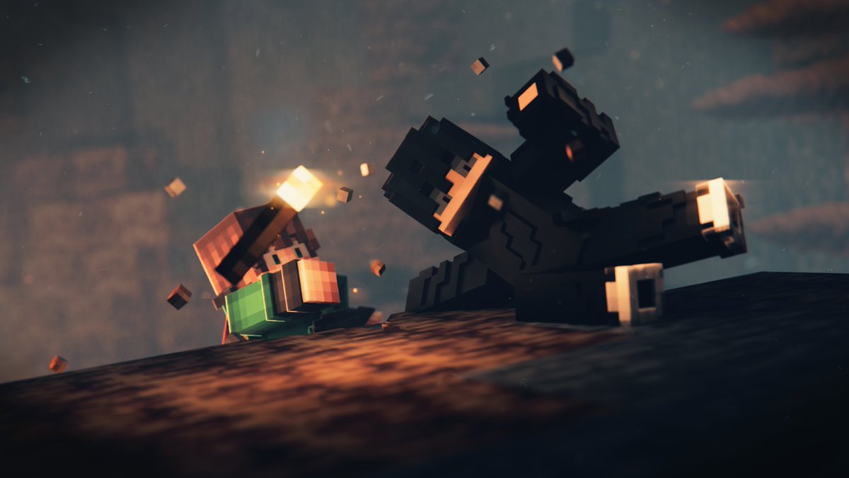 fyoncle's tweet image. A project called &quot;The Last Grip&quot;

#Minecraft #minecraftbuild #minecraftgfx #GFX #render #design #art #blender #blender3D