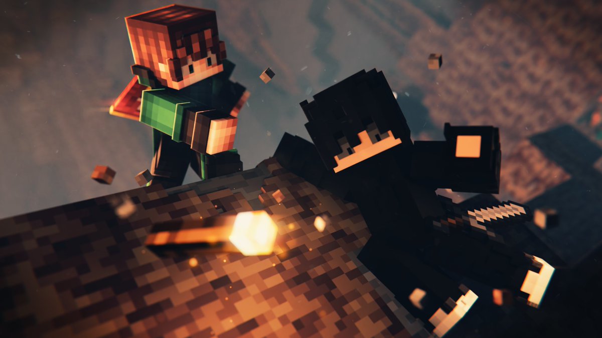 fyoncle's tweet image. A project called &quot;The Last Grip&quot;

#Minecraft #minecraftbuild #minecraftgfx #GFX #render #design #art #blender #blender3D