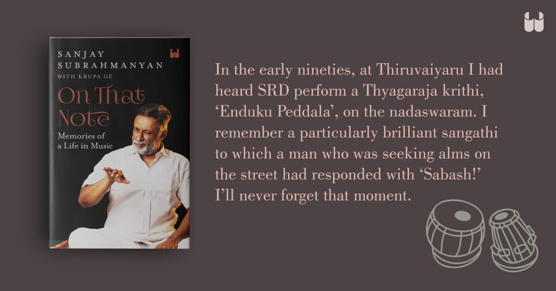 WestlandBooks's tweet photo. On That Note is a thoughtful and intimate look at @sanjaysub’s creative process as a musician.
Written in collaboration with @krupage, #OnThatNote is now available at all major bookstores and online.
Get your copy today. https://t.co/qRGLnBR6mR