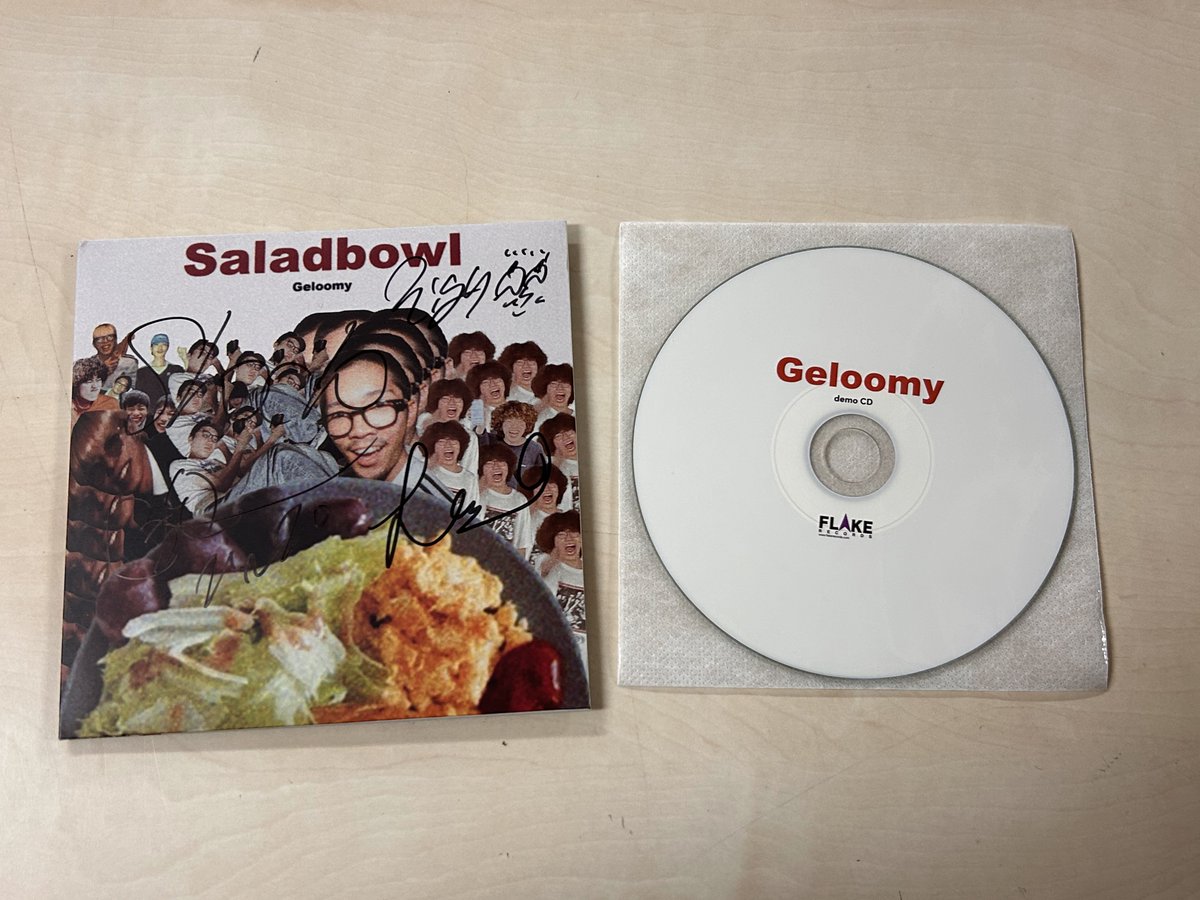 Geloomy 「Saladbowl」CD、デモCD付き、サイン入り 再入荷🛒ありがとうございます🙏🏻