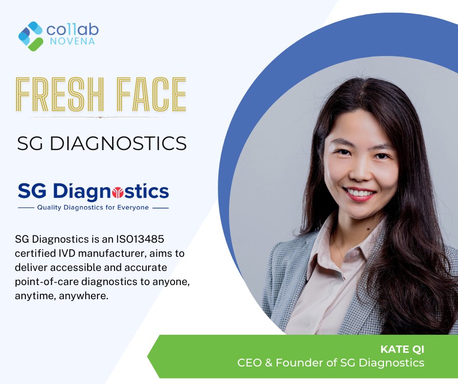 [𝗰𝗼𝟭𝟭𝗮𝗯 𝗙𝗿𝗲𝘀𝗵 𝗙𝗮𝗰𝗲]

We are delighted to welcome SG Diagnostics aboard to the co11ab community! 🙌🎉

📌 To learn more about SG Diagnostics, check them out here: lnkd.in/gets4f9S

#Healthcare #Innovation #Startups #Medtech #Diagnostics #co11ab