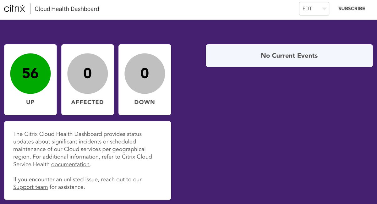 archynet's tweet image. Again, status.cloud.com doesn't reflect what is really going on...
90% of my customers are impacted, last time I've been told this kind of issue was affecting a limited subset of customers... #citrix #daas