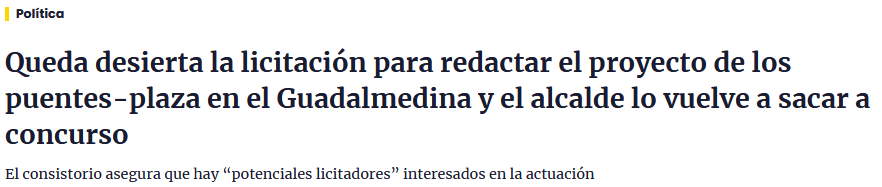 Capt_Hilts's tweet photo. «...el consistorio [...] argumenta que quedó desierto porque coincidió con las navidades».

Como persona que se dedica a la licitación pública, tengo algo que decirle «al consistorio»: eres gilipollas. https://t.co/GOlHssjooR