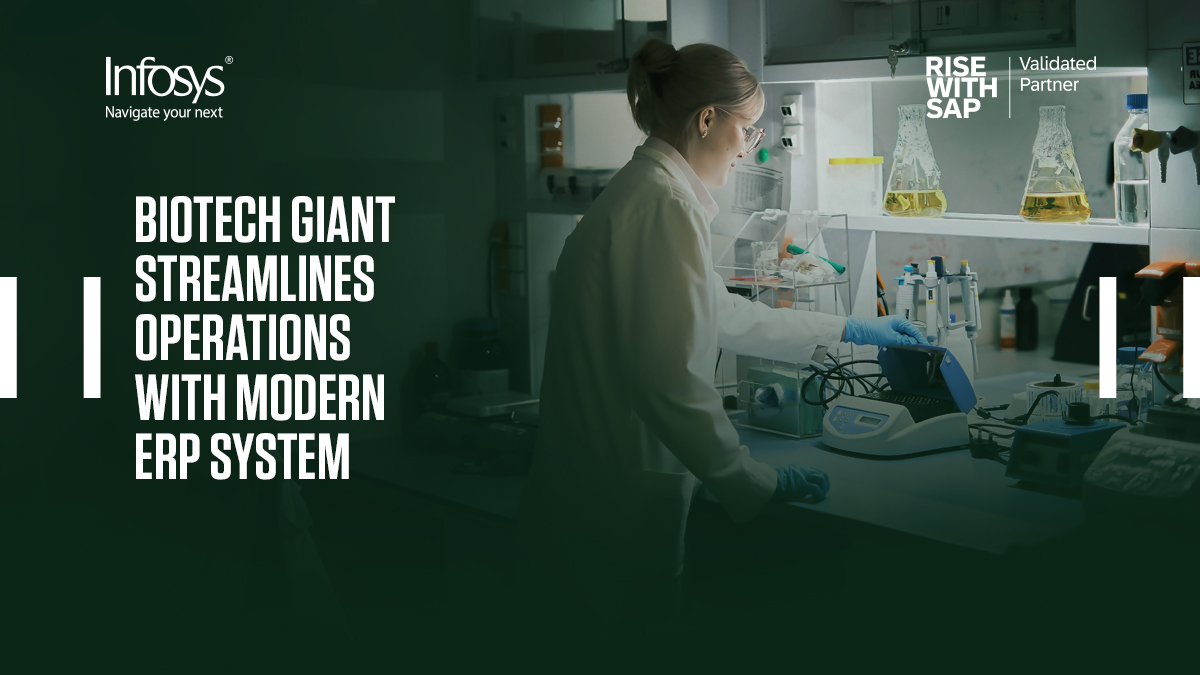 Infosys's tweet photo. Discover how a #biotech company unified their operations with SAP S/4HANA: https://t.co/m2cABdR7QD

Infosys’ implementation standardized processes across locations, improving visibility and streamlining operations.

#InfySAPServices #UnifiedOperations https://t.co/cMT0KGswvu