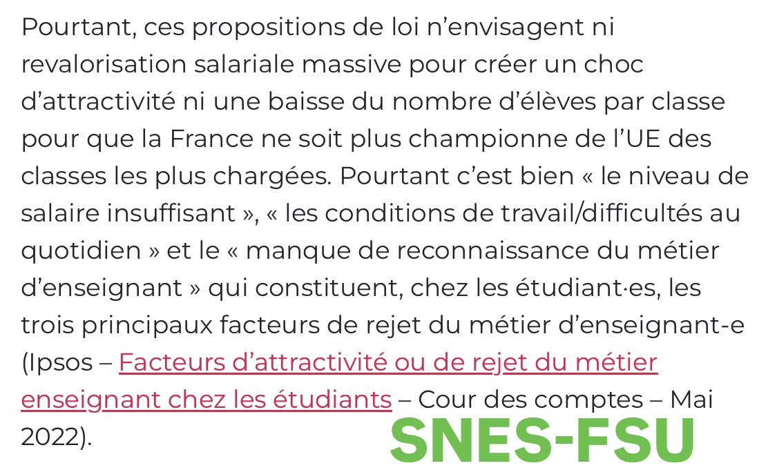 Enseignants-CPE-stagiaires SNES-FSU tweet media