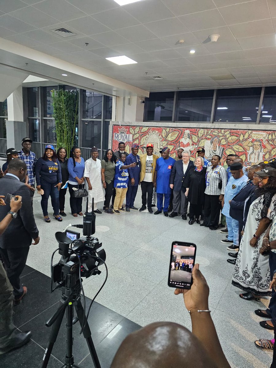 d9110GRR's tweet photo. Rotary Foundation Trustee Chair, Mark Maloney and Spouse Arrive Nigeria 

Rotary Foundation Trustee Chairman and Past Rotary International President, Mark Maloney, along with his spouse, Gay, have touched down in Nigeria yesterday Wednesday, January 2025 at Nnamdi Azikiwe... https://t.co/D4OtmppcCI