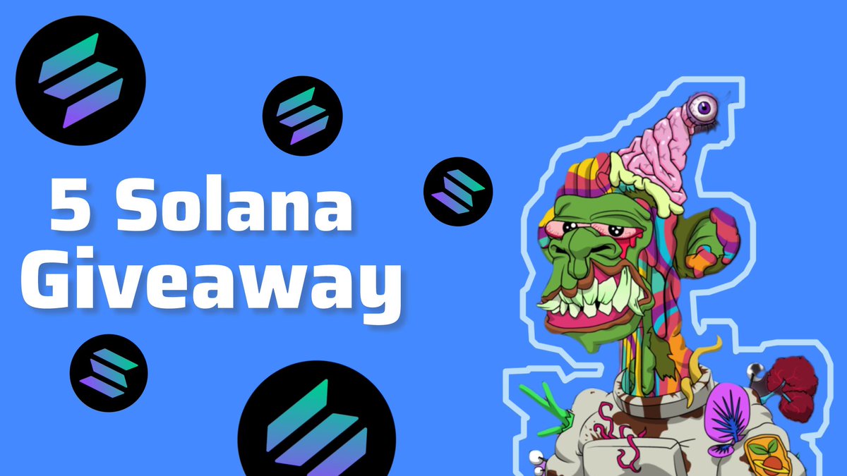 🎁 5x Solana Giveaway 🎁

To participate:
- Follow with notifications on 🔔
- Drop your $SOL wallets ⬇️
- Like &amp; repost this ☑️

5 winners ~ 24 hours only ⏰