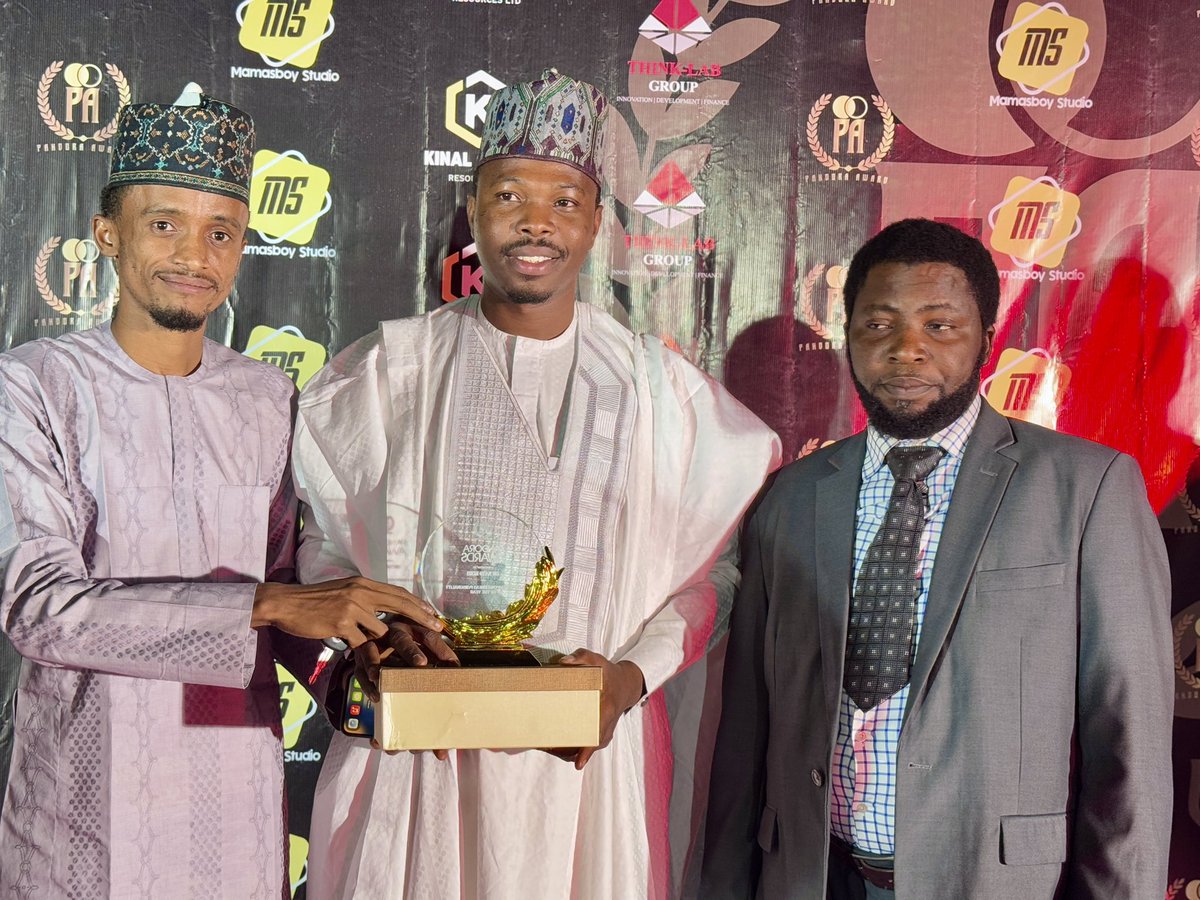 MusaGwary's tweet photo. It was a great honor to represent my boss, Dr. @Arc_SaidKori , during the prestigious Pandora Night Awards held in Kano, Kano State. Dr. Kori was recognized as the Youth Empowerment Personality of the Year, an award dedicated to him for his exceptional contributions to youth empowerment across Nigeria. Through @THINKLAB, he has created thousands of job opportunities, transforming lives and fostering economic growth in countless communities.

As representatives of THINKLAB Group, we were proud to partner with the event organizers, providing strategic support to ensure the success of the ceremony. During the event, I also had the opportunity to engage with attendees about the @thinkpreneurng Program, an initiative designed to inspire and empower young entrepreneurs to innovate and grow their businesses. This program offers a unique platform to explore opportunities, improve business strategies, and drive innovation to new heights.

The event was a celebration of excellence, innovation, and empowerment, a reminder of the incredible potential within our youth and the importance of supporting their aspirations.
#Thinklabgroup #thinkpreneur