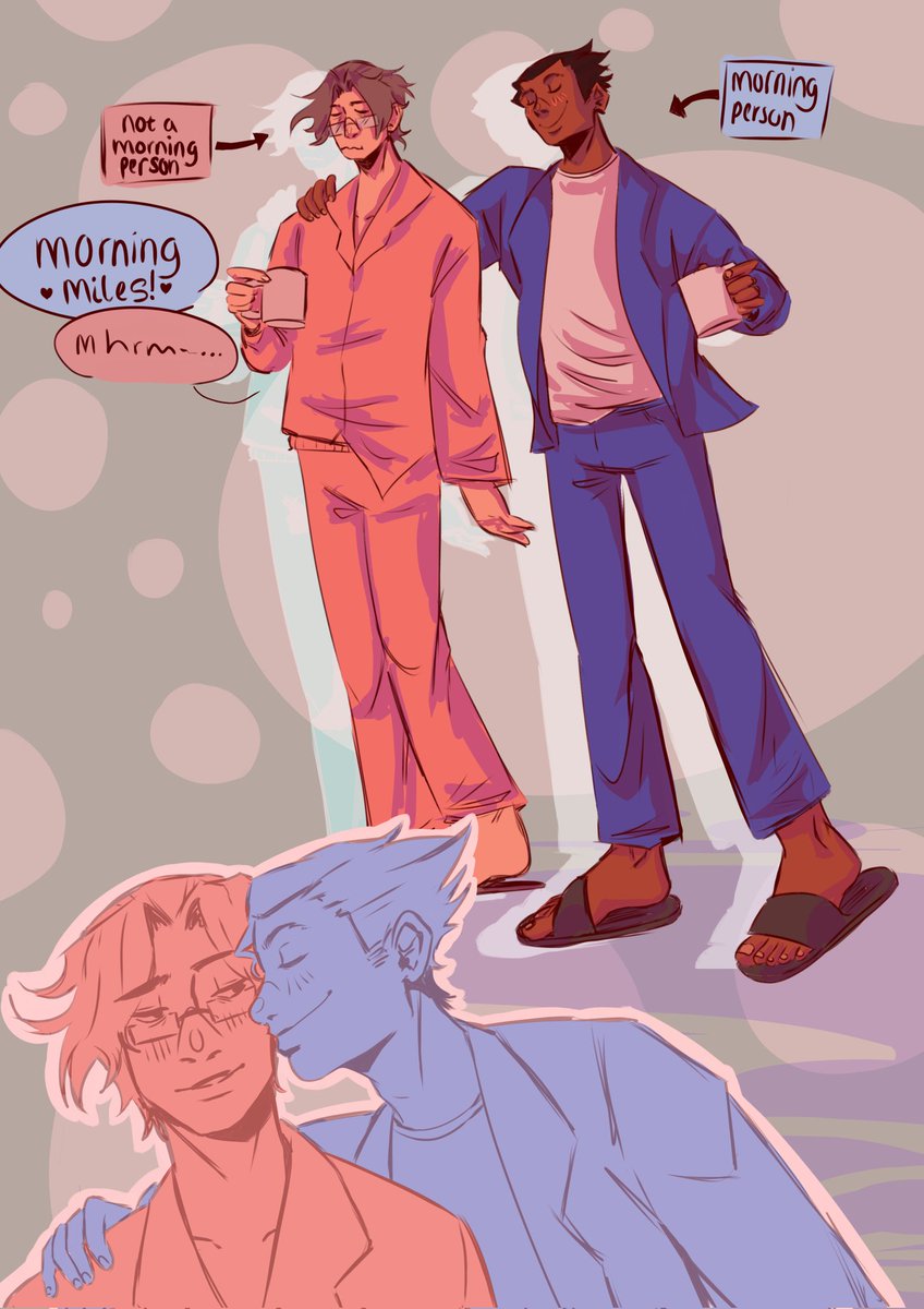 feavky's tweet photo. Wrightworth morning domescity cause it's one of my favourite tropes ᕕ( ᐛ )ᕗ

#wrightworth #phoenixwright #milesedgeworth #aceattorney #narumitsu #phoenixxmiles https://t.co/yz7LhHLrdH