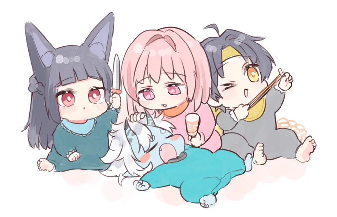 ばぶばぶ(雅ちゃんの持ってる刀は玩具です)#ゼンゼロ #zzzero 