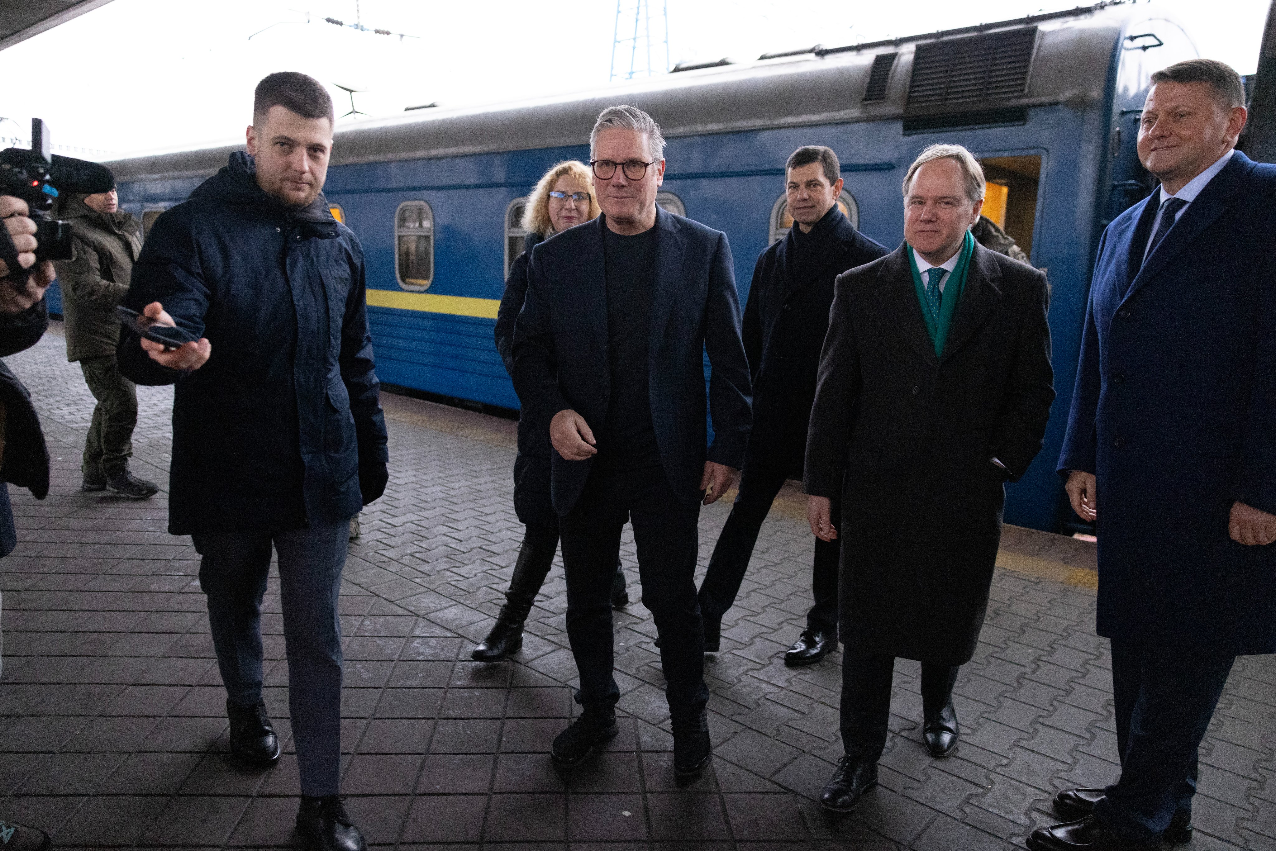 Prime Minister Keir Starmer arrives in Ukraine.