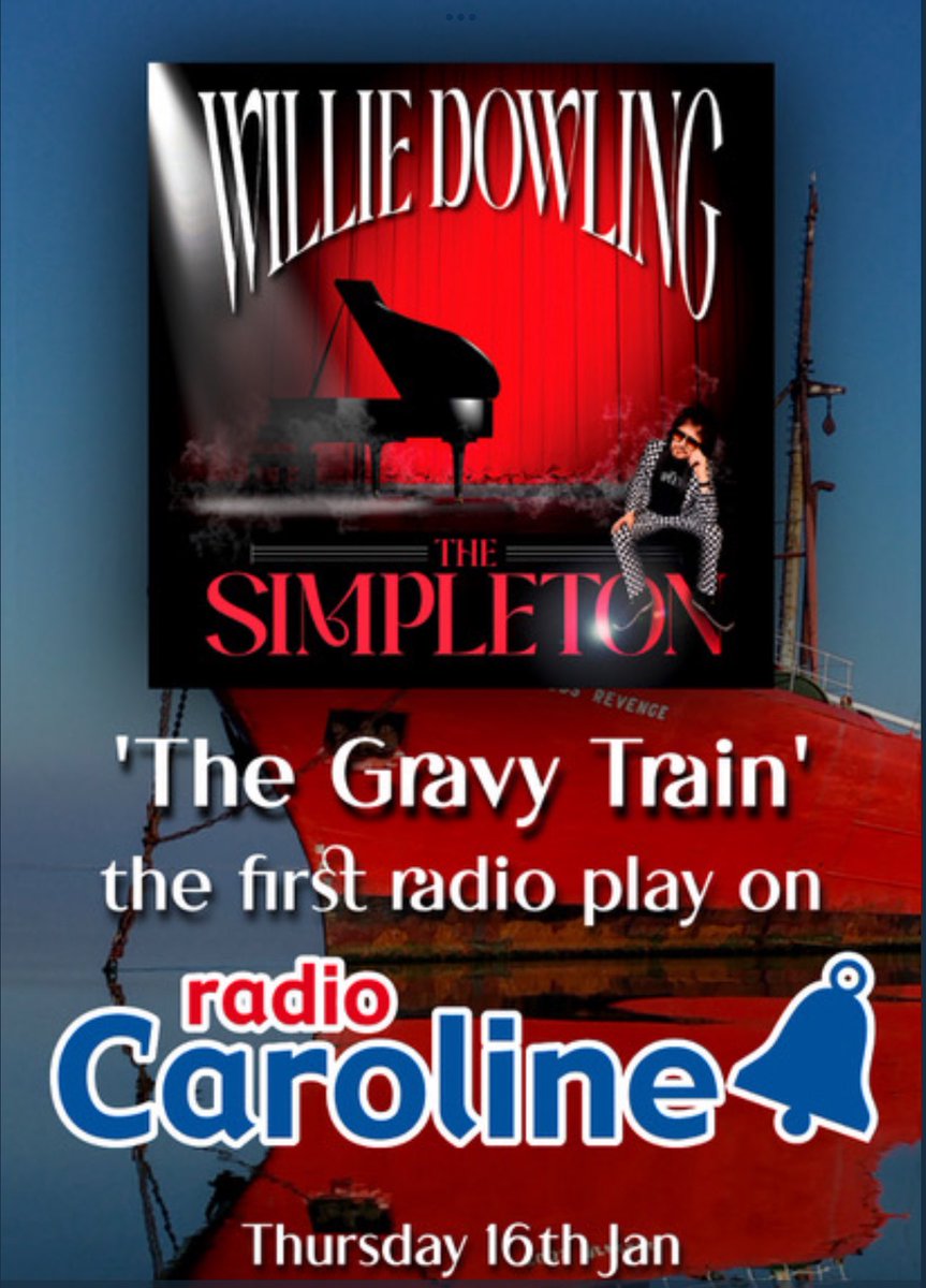Well this has brought a huge crooked smile to my big fat face!
Tune in to <a href="/TheRadCaroline/">The Legendary Real Radio Caroline</a> tonight (Thursday Jan 16th) from 7pm. 
Joshua Holmes-Bright will be playing The Gravy Train, from my new album The Simpleton. 
Thanks Josh!
Listen live: radiocaroline.co.uk