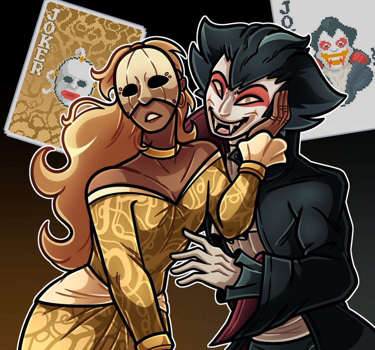 GrumpyTogepi's tweet photo. #Balatro fanart cause everytime i get midas and vampire they kiss and i get lots of mult https://t.co/i4TEsxNDHU