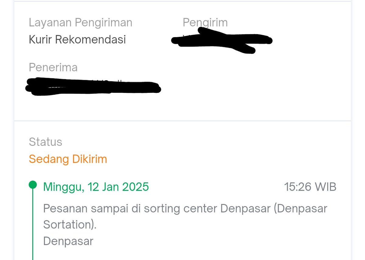 AnggaAgia's tweet photo. @TokopediaCare ga ada evaluasi dan perbaikan layanan "kurir rekomendasi" ya? 4 hari barang di kota yang sama ga dikirim2 sama sicepat 👎👎👎👎👎 https://t.co/nI7IBVS3a6