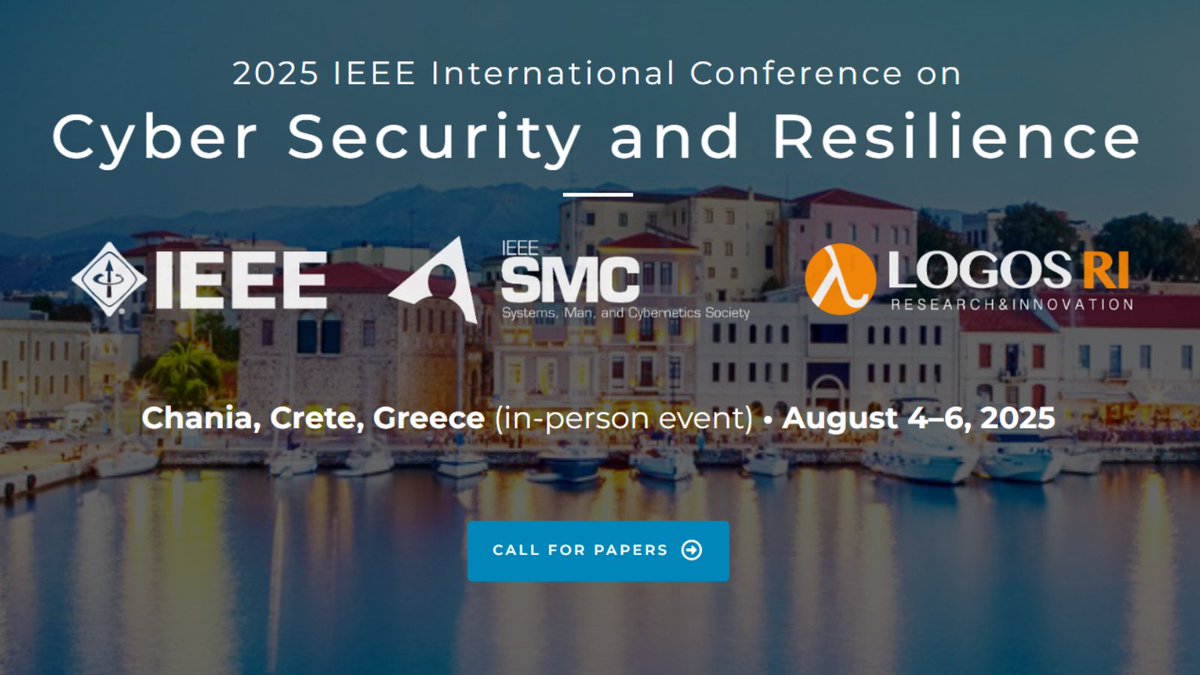 CyberSuite Co-Organizes CyberShield Workshop at the 2025 IEEE CSR International Conference

Learn More: cybersuiteproject.eu/cybersuite-co-…

#CyberSuite #Cybersecurity #IEEE #CSR #CyberShield #AI #Blockchain #CyberResilience #DigitalEurope #DigitalSafety #StaySecure #DigitalTransformation