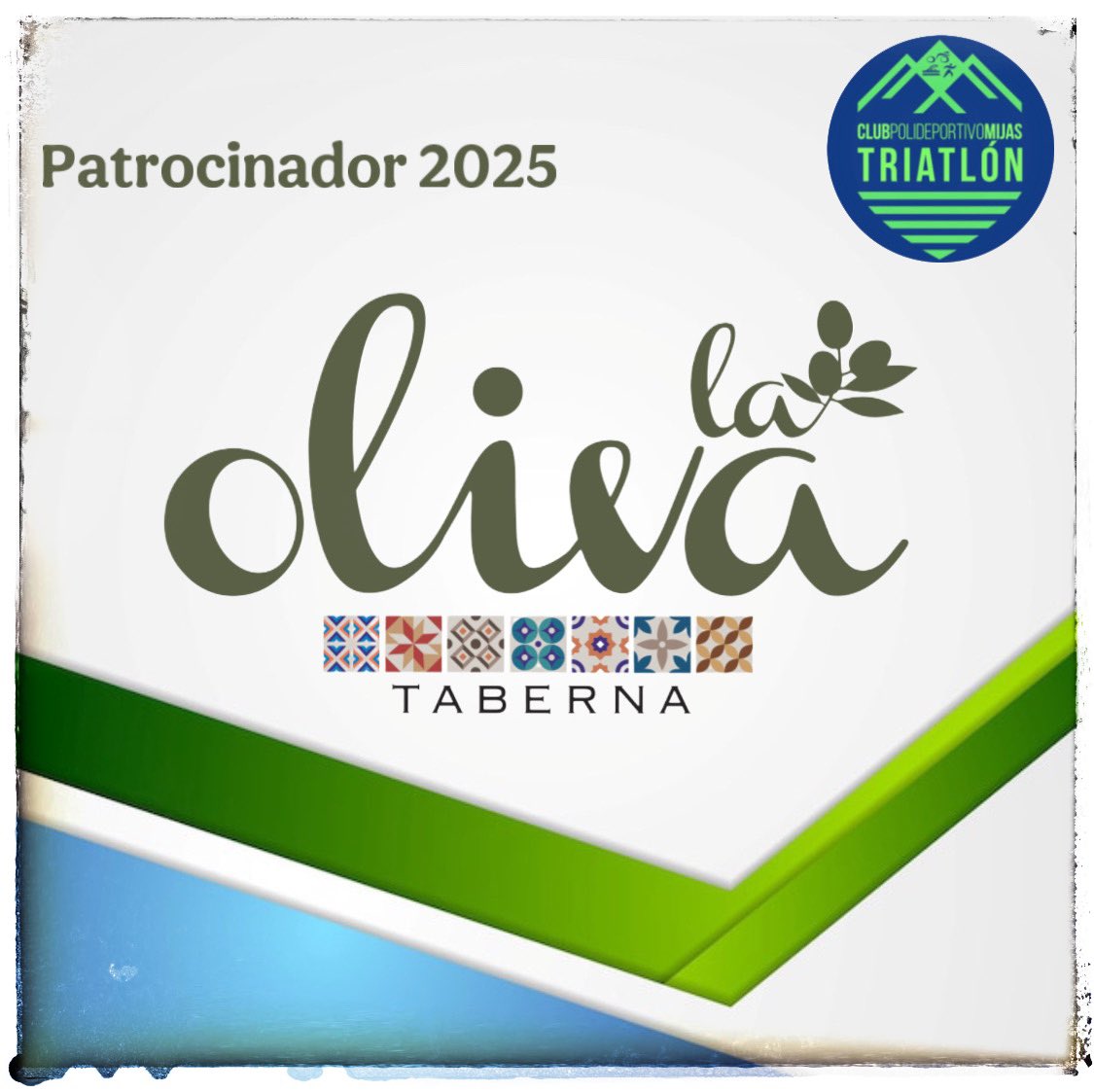 🫒 LA OLIVA TABERNA, renueva patrocinio con el CP Mijas Triatlón para 2025.

🍽️ Este magnífico restaurante, situado en la Plaza de Los Chinorros, en pleno corazón de Fuengirola, no te dejará indiferente y ofrece, una magnífica y variada propuesta gastronómica de gran calidad.