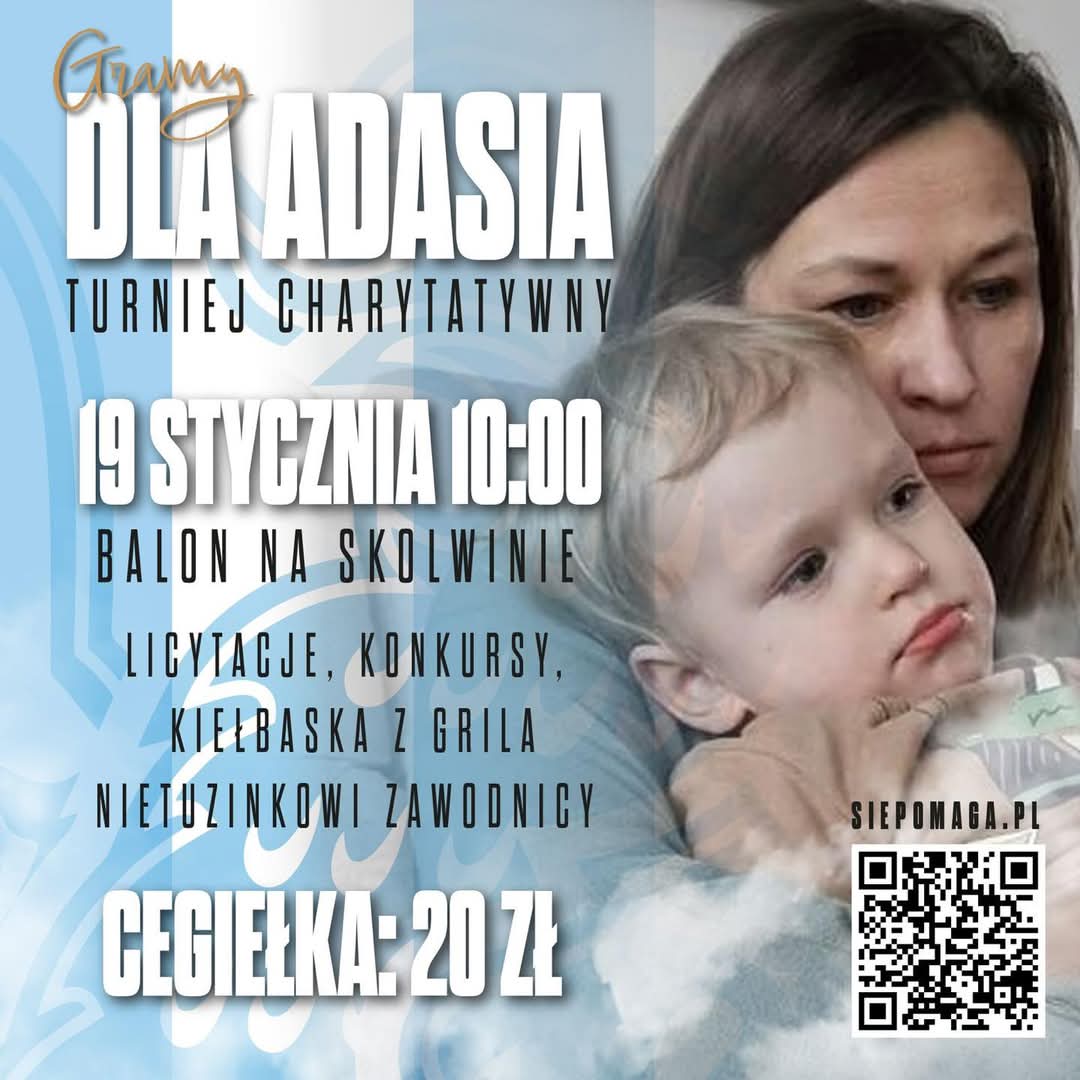 Jeżeli nie macie planów na Niedziele serdecznie zapraszam🙏
Wspólnie możemy pomóc.
Jeżeli mogę prosić o udostępnianie.
<a href="/d_trzepacz/">Daniel Trzepacz</a> 
<a href="/Herthaner1970/">Michał Elmerych</a> 
<a href="/TobiaszMadejski/">Tobiasz Madejski</a> 
<a href="/BCzetowicz/">Bartłomiej Czetowicz</a> 
<a href="/GrosickiKamil/">Kamil Grosicki</a> 
<a href="/aneta_l/">Aneta Łuczkowska</a>
<a href="/Biwanlukasz/">Łukasz Biwan</a>
<a href="/NSkorzewski/">Norbert Skórzewski</a>
<a href="/PogonSzczecin/">Pogoń Szczecin</a> 
<a href="/KotwicaMKP/">Kotwica Kołobrzeg</a> 
Foto <a href="/SwitSzczecin/">Świt Szczecin</a> 🙏