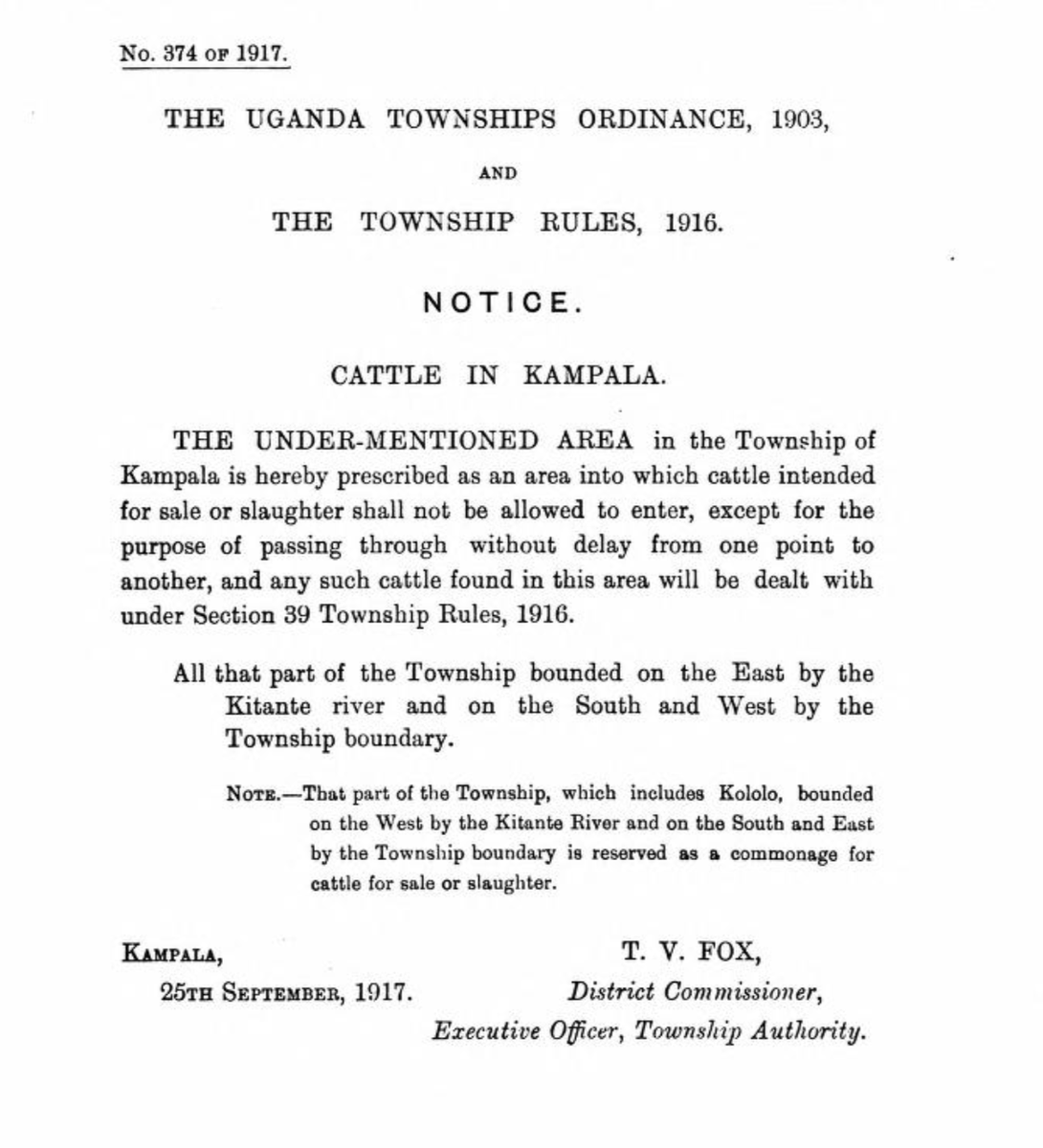 skaheru's tweet photo. @OfwonoOpondo Remember the house/home in Kololo that was serving as a ranch or something last year? Even in 1917 they did not allow such behaviour. @KCCAUG #HistoryUG #UgandanHistory https://t.co/VwwvZ5zWHu
