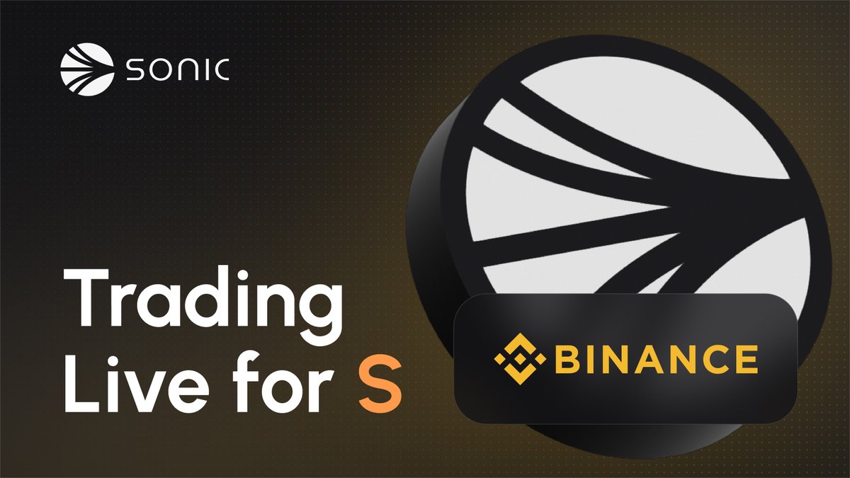 $S is now live for trading on @Binance.