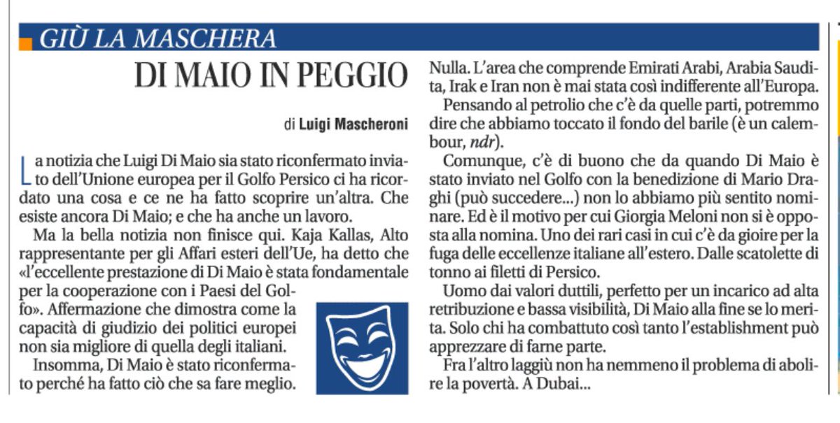 Noi siamo felicissimi per Luigi Di Maio. Se lo merita