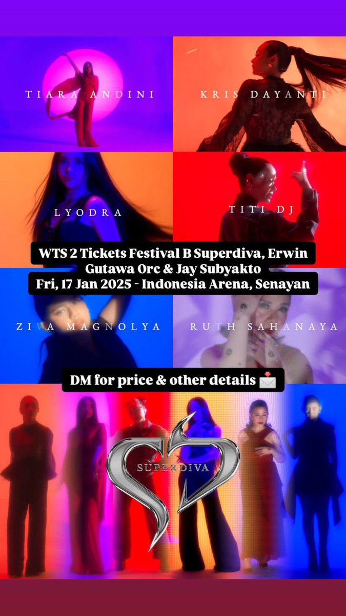 halustarr's tweet photo. WTS 2 TIKET FESTIVAL B SUPERDIVA UNTUK JUMAT BESOK 17 Januari 2025 di Indonesia Arena Senayan https://t.co/ZBgDy1Mf4K