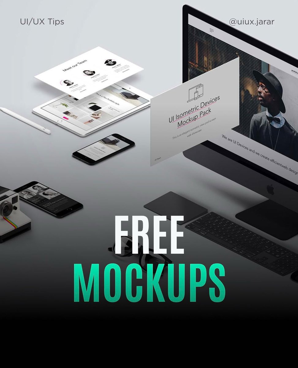 Nelsonyolemi1's tweet photo. UI/UX Designer, Snag these free mockups to showcase your work like a pro.

Credit: @JararMalik 

Retweet &amp; Save For Later ❤️ https://t.co/Z41j0HEe2k