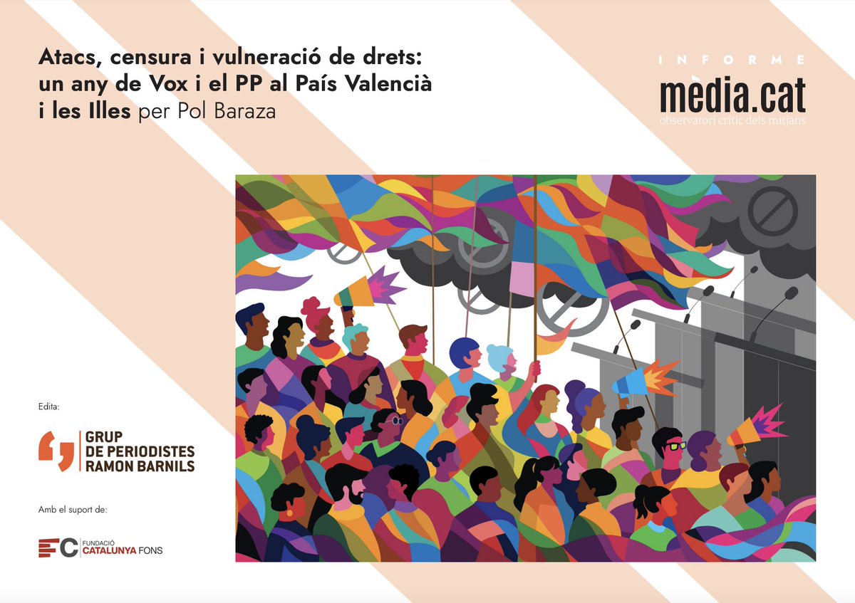 ⁉️Què ha implicat que el PP i Vox hagin governat plegats al País Valencià i a les Illes? Com ha influït l'extrema dreta? 

Avui publico a <a href="/MediacatCat/">Mèdia.cat - Observatori Crític dels Mitjans</a> un informe que respon a aquestes i més qüestions clau 

🔗media.cat/2025/01/16/ata…

media.cat/2025/01/16/ata…