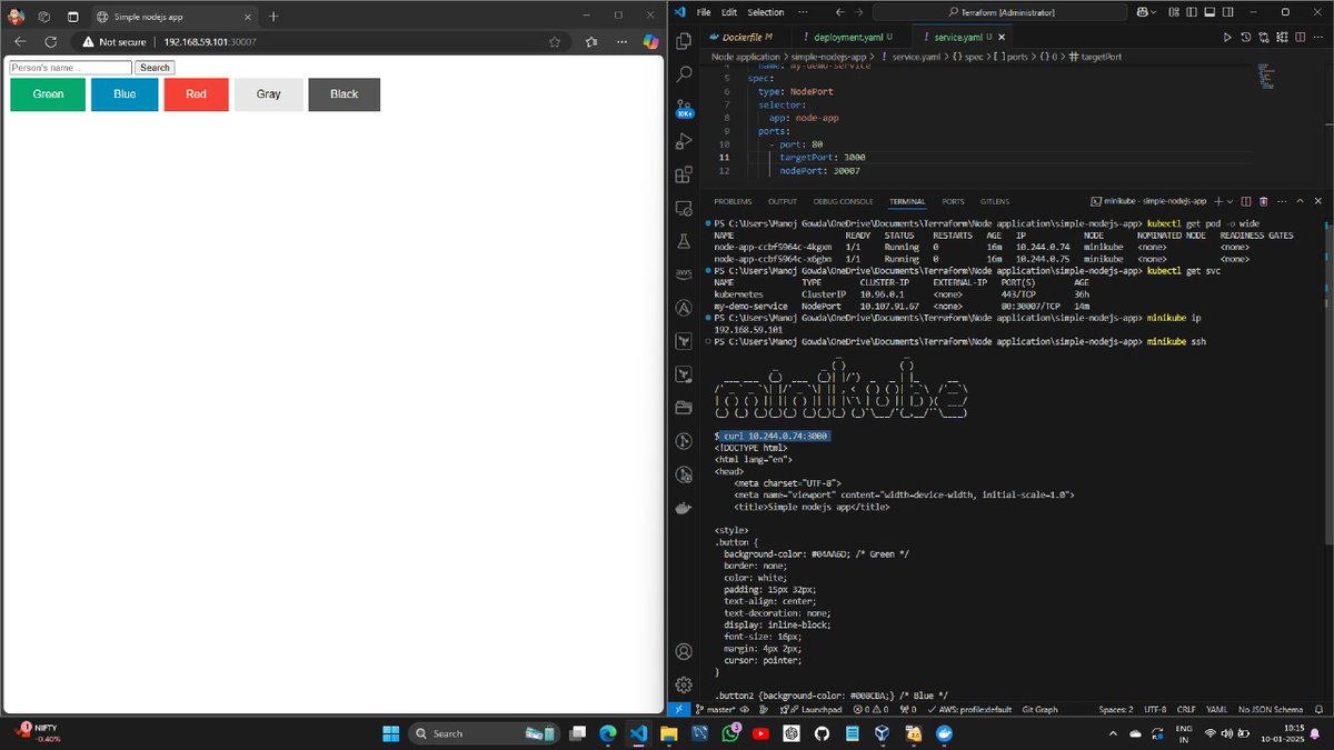 Manoj_Gowda_02's tweet image. 🌟 Just explored Kubernetes services: ClusterIP, NodePort, and LoadBalancer! 🚀

Hands-on ✅:

Accessed my app with ClusterIP (internal).

Used NodePort for external access (within network).

#CloudNative #DevOps #TechLearning