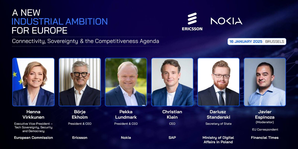 DStanderski's tweet photo. Dzisiaj #Connectivity25 @ForumEurope 🌐
Z europejskimi liderami rozmawiam o planach przemysłowych Europy:
➡️ zwiększeniu konkurencyjności
➡️ wzmocnieniu naszych zdolności inwestycyjnych
➡️ zwiększeniu naszej roli w globalnej gospodarce przyszłości
Szybkia i bezpieczna łączność, wsparcie inwestycji 🇪🇺