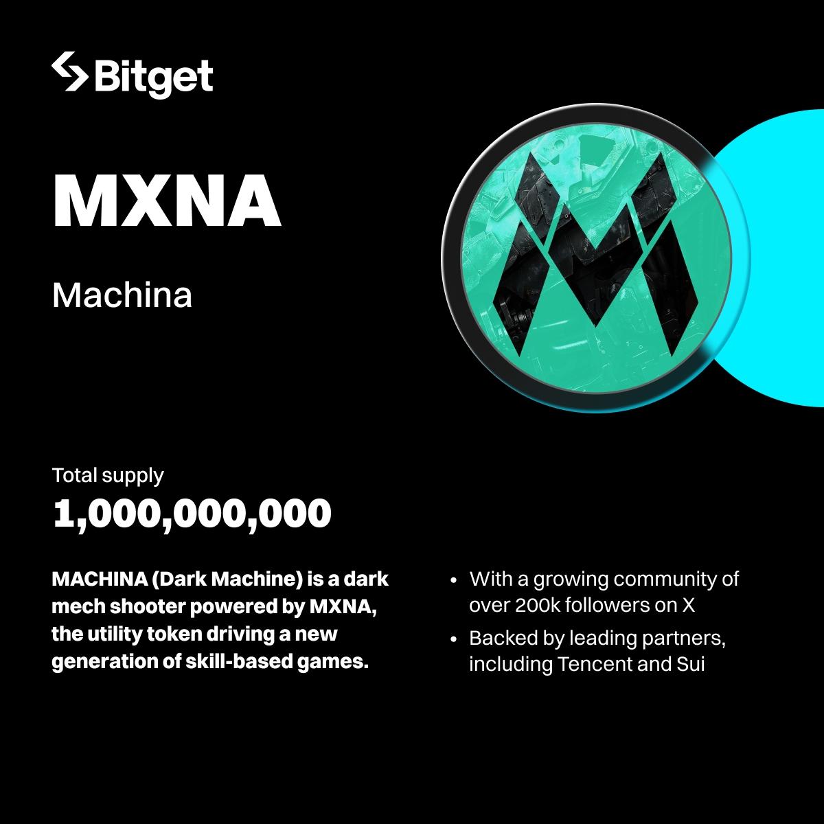 $MXNA <a href="/DarkMachineGame/">Machina</a> trading is now LIVE on #BitgetSpot.

🚀 Trade now: bitget.com/spot/MXNAUSDT

Find out more about $MXNA ⤵️